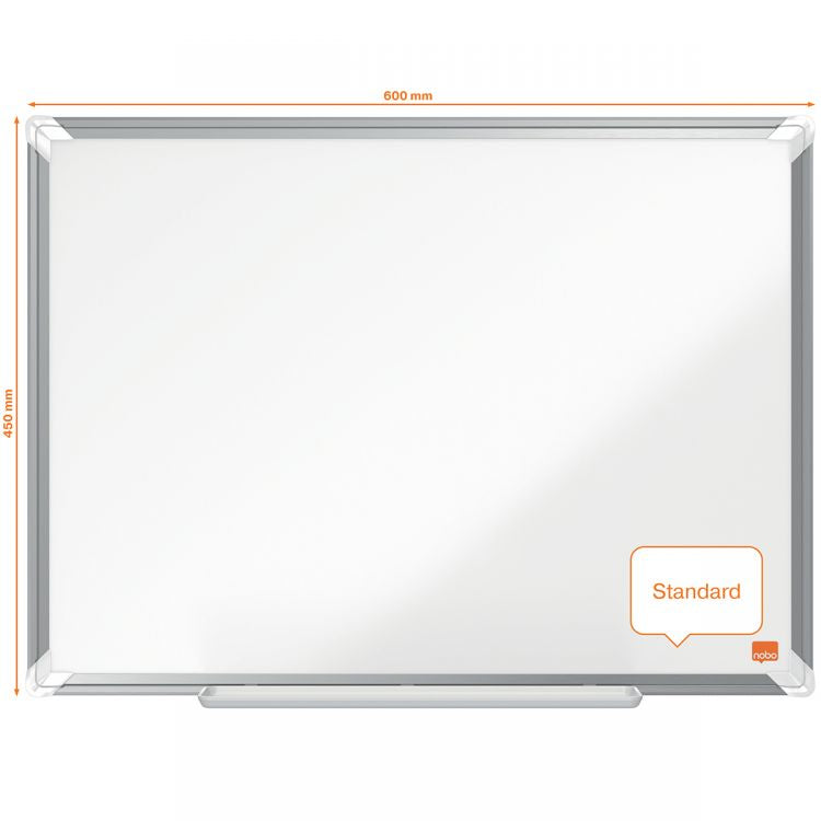 Nobo Premium Plus Steel Magnetic Whiteboard 600x450mm