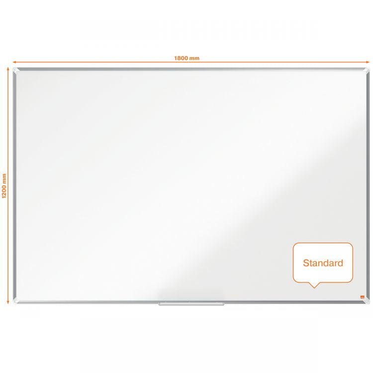 Nobo Premium Plus Steel Magnetic Whiteboard 1800x1200mm