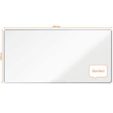 Nobo Premium Plus Steel Magnetic Whiteboard 2400x1200mm