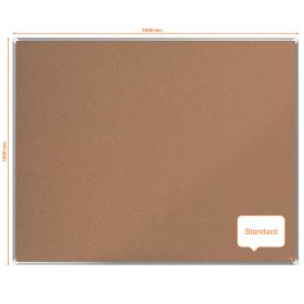 Nobo 1915183 Premium Plus Cork Notice Board 1500x1200mm