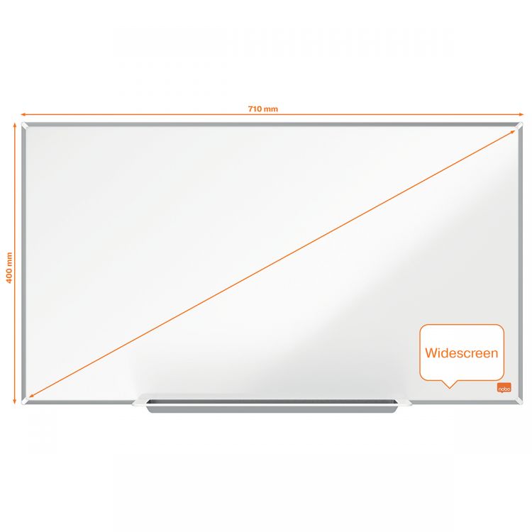 Nobo Impression Pro 710x400mm Widescreen Nano Clean Magnetic Whiteboard