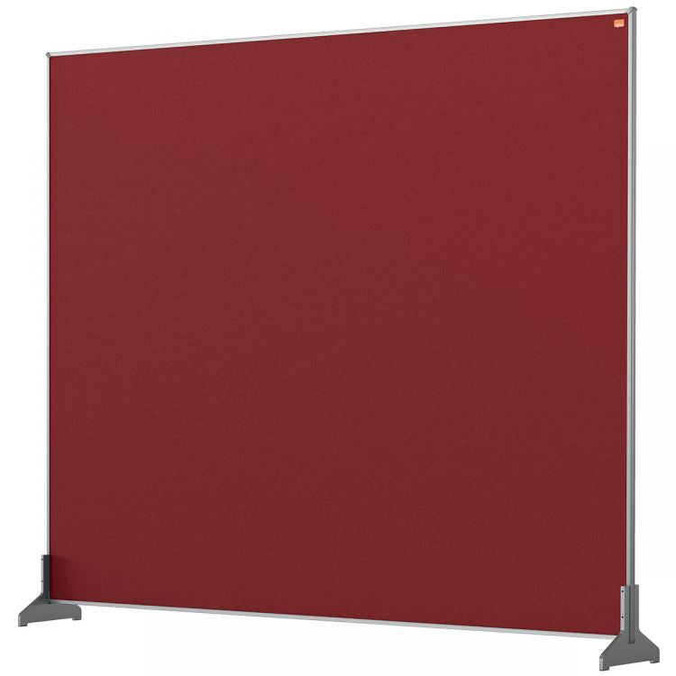 Nobo 1915511 Red Impression Pro Desk Divider 1200x1000mm