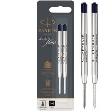 Parker 1950372 Quinkflow Ball Pen Refill Black Ink Medium Box of 12
