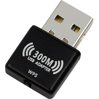 Prevo USBW4 300Mbps Nano USB WiFi Adapter - Plug-and-Play Wireless