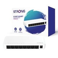Strong SW8000PUK 8 Port Gigabit Switch - Unmanaged Fanless
