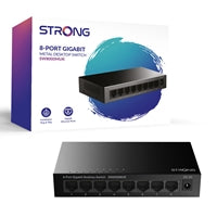 Strong SW8000MUK 8-Port Gigabit Switch Metal Fanless Desktop