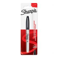 Sharpie 1985857 Fine Black Permanent Pen Pack of 12 Blister Packs
