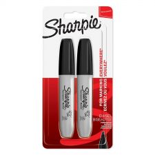 Sharpie 1986195 Ultra Fine Chisel Tip Black Permanent Pen Pack of 12 twin Blister Packs