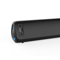Prevo MS03 Wireless Bluetooth Speaker with Bluetooth, USB & SD, Space-Saving Wireless Speaker for TV, Home Entertainment System, PC, Mobile Device & Gaming Consoles