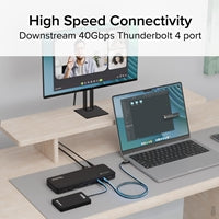 Plugable TBT4-UD5 Thunderbolt 4 Dock 13-Port Dual 4K HDMI 96W