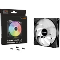 Be Quiet! Light Wings LX 140mm High-Speed PWM ARGB Fan - Black