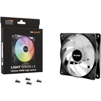 Be Quiet! Light Wings LX 120mm High-Speed PWM ARGB Fan - Black