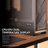 Antec Flux PRO Full Tower Case - Walnut Wood, 6 PWM Fans, E-ATX