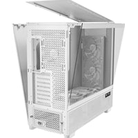 Antec Flux PRO Full Tower Case White/Walnut - 6 PWM Fans, USB-C
