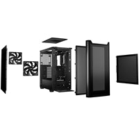 be quiet! Pure Base 501 Airflow ATX Mid Tower Case - Black, USB-C