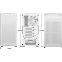 be quiet! Pure Base 501 Airflow White ATX Mid Tower Case USB-C