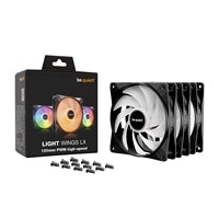 be quiet! Light Wings 120mm PWM High-Speed ARGB Fan 3-Pack Black