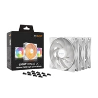 be quiet! Light Wings 120mm PWM High-Speed ARGB Fan White 3-Pack