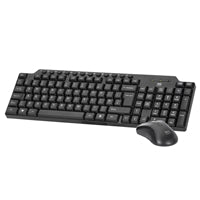 Evo Labs USB Wired Keyboard Mouse Combo UK QWERTY Full Size Black