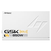 Antec GSK 850W ATX 3.1 PSU White - 80 PLUS Gold Full Modular PCIe 5.1