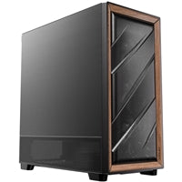Antec Flux SE Mid Tower Case - Walnut Wood, 5 PWM Fans, USB-C