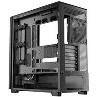 Antec Flux SE Mid Tower Case - Walnut Wood, 5 PWM Fans, USB-C