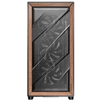 Antec Flux SE Mid Tower Case - Walnut Wood, 5 PWM Fans, USB-C