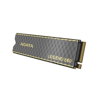 ADATA Legend 860 500GB NVMe SSD with PCIe Gen4, M.2 2280 interface, heatsink, read speed 5000 MB/s, write speed 3000 MB/s.