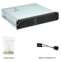Codegen 2U Rackmount Server Case 405mm Shallow Depth Steel Chassis