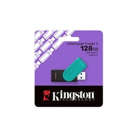 Kingston DataTraveler Exodia S DTXS/128GB USB Flash Drive, 128GB, USB 3.2, Black/Green, Swivel Cap Design