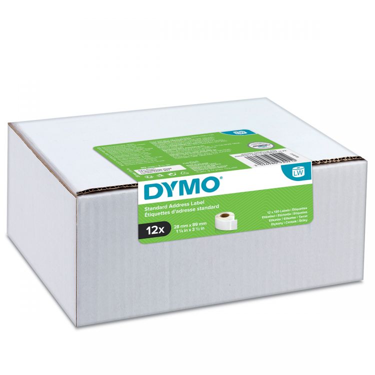 Dymo 99010 12 Rolls LW Standard Address Labels 28 x 89mm