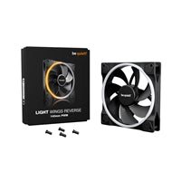 be quiet! Light Wings 140mm PWM Reverse ARGB Fan - Black 25.5dB