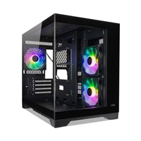 TecWare VXN Evo mATX Case - Dual-Chamber Steel Tempered Glass, 3 ARGB Fans