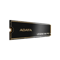 Black ADATA Legend 900 PRO PCIe Gen4 x4 M.2 2280 SSD, reads up to 7,400 MB/s, with a sleek, modern design.