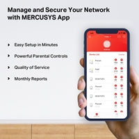 Mercusys Halo H1200G AC1200 Mesh WiFi System 3-Pack - 2800 sq ft