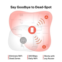 Mercusys ME10 N300 Wi-Fi Range Extender - 300Mbps Signal Booster