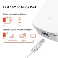 Mercusys ME10 N300 Wi-Fi Range Extender - 300Mbps Signal Booster