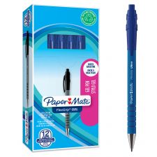 Paper Mate 2108213 FlexGrip Gel Pens Blue Pack Of 12