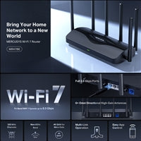 Mercusys MR47BE BE9300 Tri-Band Wi-Fi 7 Router - 2.5G Ports