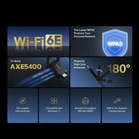 Mercusys MA86XH AXE5400 Tri-Band Wi-Fi 6E USB 3.0 Adapter