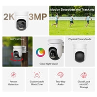 Mercusys MC510 2K Outdoor Pan/Tilt WiFi Security Camera - 360°