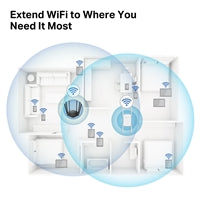 Mercusys ME50G AC1900 Dual Band WiFi Range Extender - UK Plug