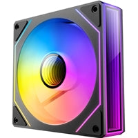 Antec Vision 120mm Reverse ARGB fan, black, up to 1500RPM, 37.2CFM airflow, 27.5dB noise level, 4-pin ARGB connector.