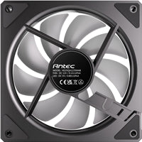 Antec Vision 120mm Black Reverse ARGB fan, 1500RPM, 37.2CFM airflow, 27.5dB noise level, 4-pin ARGB connection.