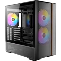 Antec FLUX Steel Mid Tower Case - 5 ARGB PWM Fans, Mesh Front, USB-C