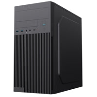 CiT Mentor Micro-ATX Office Case - Black Steel USB-C 80mm Fan