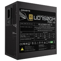 GIGABYTE GP-UD750GM 850W V2, 80 Plus Gold Certified Fully Modular Power Supply, PCIe Gen 5.1, 80 PLUS Gold, Fully Modular Design, 120mm Fan, ATX 3.1 compatible, UK Plug