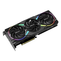 PNY GeForce RTX 5060 Ti graphics card with triple fans, 16GB GDDR7, 2406MHz core clock, RGB lighting, 3 Display Ports, 1 HDM