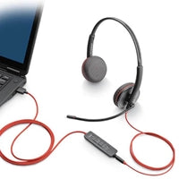 Poly Blackwire 3225 USB-C Stereo Headset - Noise Cancelling Mic