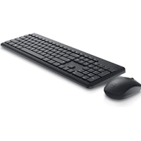 Dell KM3322W-R black wireless keyboard and mouse set, QWERTY UK layout, 2.4GHz for Windows.